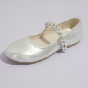 Metallic Mary Jane Ballet Flats by David’s Bridal